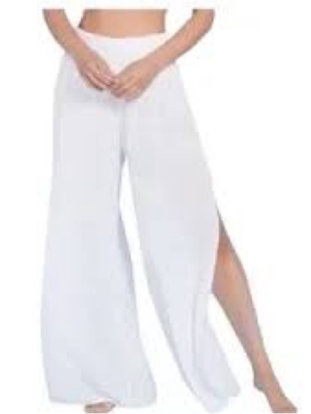 Kona Sol White Wide-Leg Pull On Bathing Suit Pants
